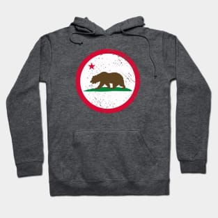 Retro California State Flag // Vintage California Grunge Emblem Hoodie